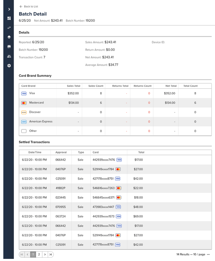 Batch Reporting · Gravity Payments Documentation