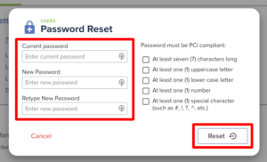 User settings · Gravity Payments Documentation