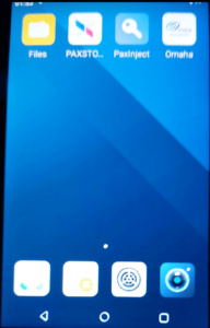 PAX A35 App screen