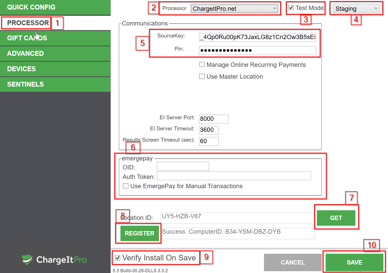 Configure EI Server